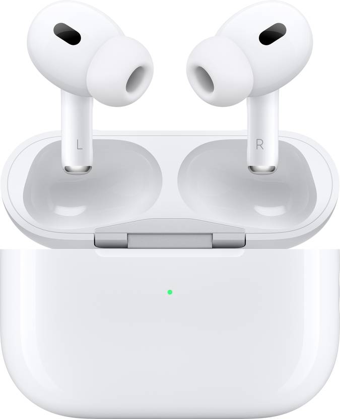 Apple AirPods Pro (2nd generation) with MagSafe Case (USB-C) Bluetooth (White, True Wireless) - Image 6